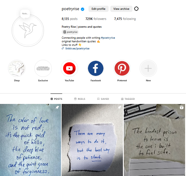 Feature Your Work on a Top Poetry Instagram Account