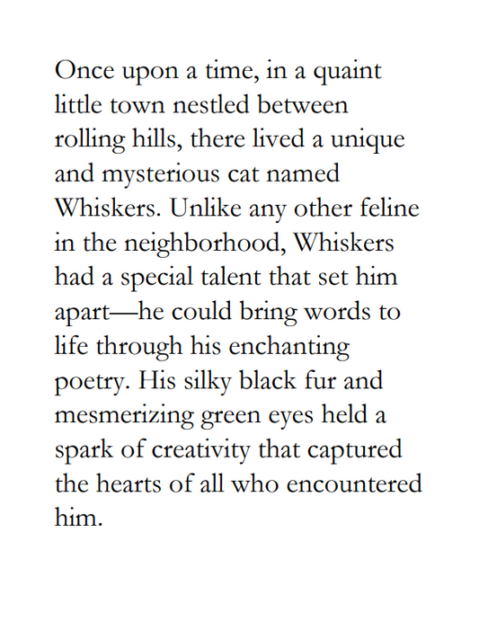 Printable Texts for Blackout Poetry - Poetry Cat PDF